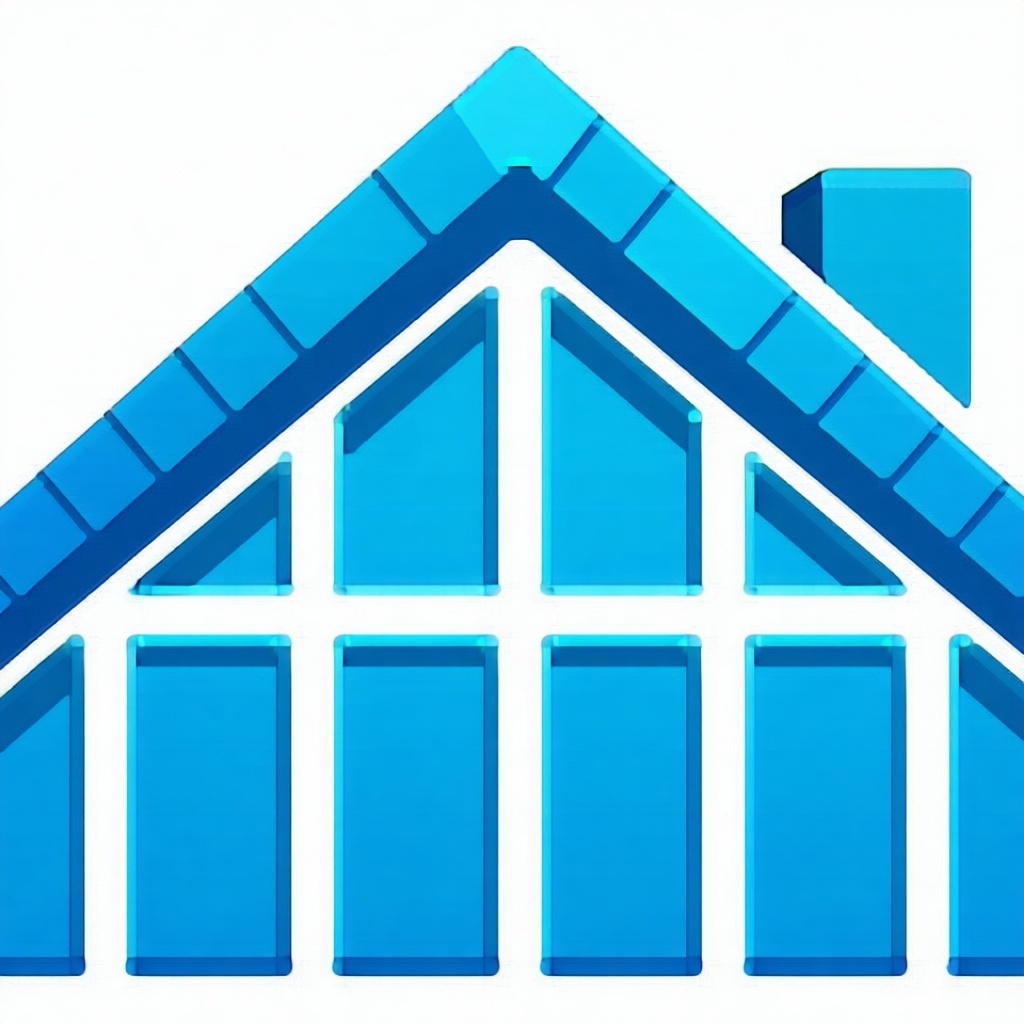 roofing business Icon Color blue-1